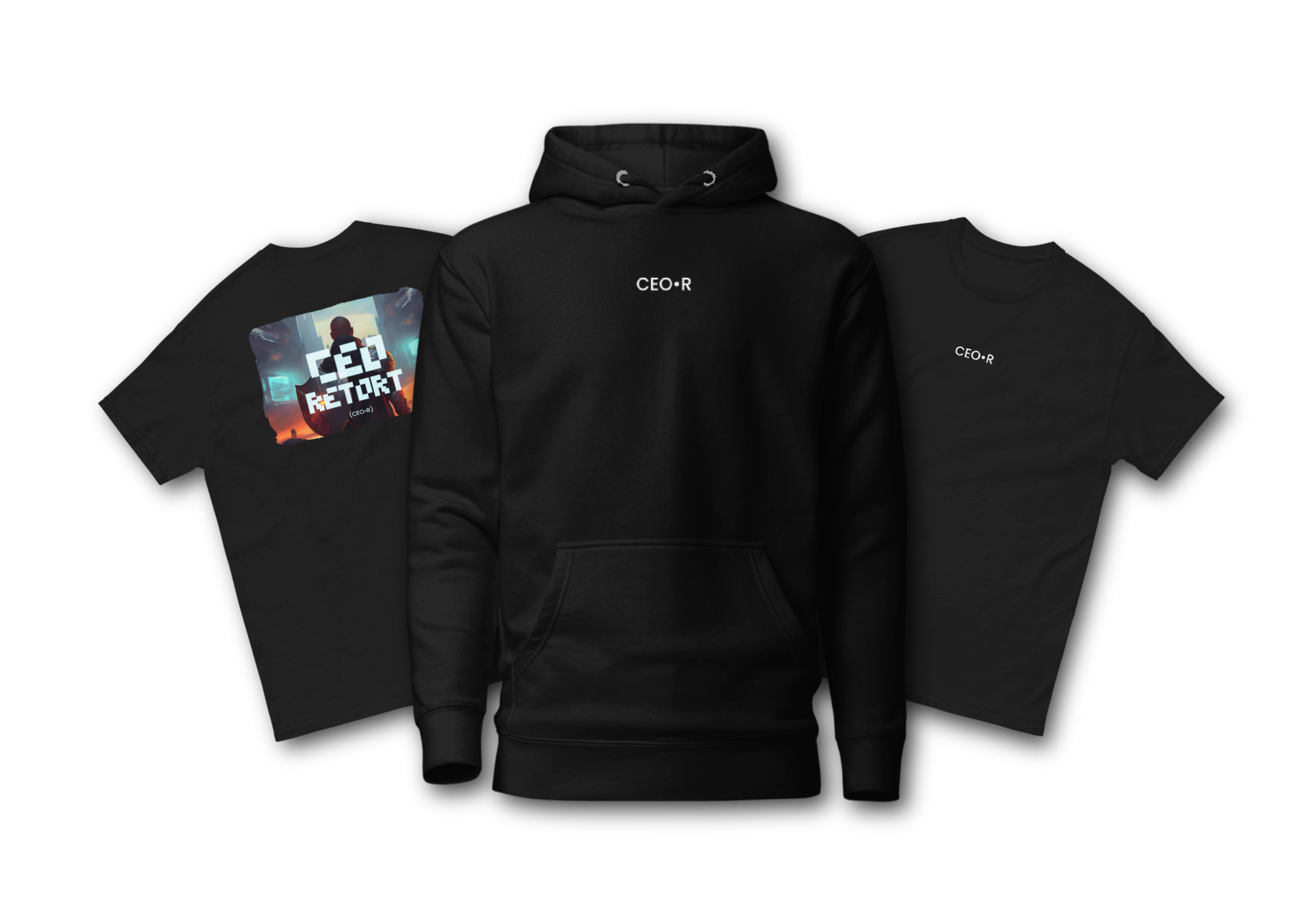 The CEO Retort merch banner